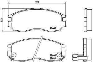 Тормозные колодки дисковые HYUNDAI SANTAMO / HONDA ACCORD (CB) 1986-2004 г.