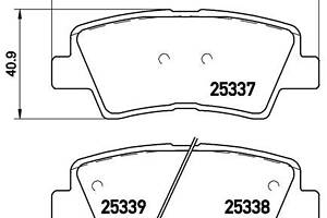 Тормозные колодки дисковые KIA CARENS / HYUNDAI I30 2003-2020 г.