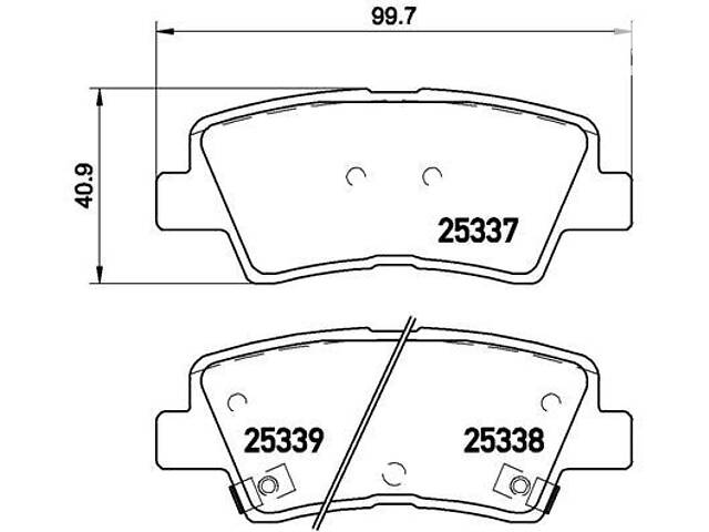 Тормозные колодки дисковые KIA CARENS / HYUNDAI I30 2003-2020 г.