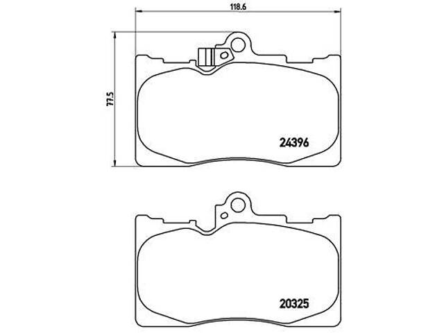 Тормозные колодки дисковые LEXUS RC (_C1_) / LEXUS GS (_L1_) 2005-2012 г.