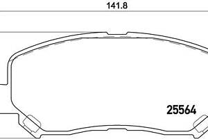 Тормозные колодки дисковые MAZDA CX-5 (KF) / MAZDA CX-8 (KG) 2011-2017 г.