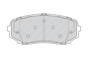 Тормозные колодки дисковые MAZDA CX-7 (ER) / MAZDA CX-9 (TB) 1991-2016 г.