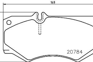 Тормозные колодки дисковые MERCEDES-BENZ T2/L 1968-1996 г.