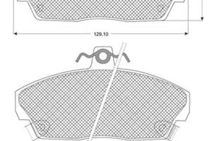 Тормозные колодки дисковые MG MG ZR / MG MG ZS / ROVER COUPE 1986-2006 г.