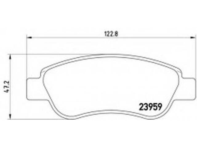 Тормозные колодки дисковые на 107, 108, Aygo, C1