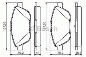 Тормозные колодки дисковые на 2008, 208, C3, C3 Aircross, C3 Picasso, C4 Cactus, Crossland X, DS3