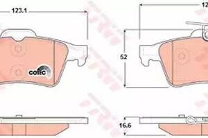 Тормозные колодки дисковые на 3, 5, 508, 9-3, C5, CTS, Espace, Laguna, Latitude, Megane, Primera, S40, V50, Vectra C