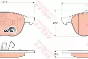 Колодки гальмові дискові на 3, 5, C-MAX, C30, Ecosport, Escape, Focus, Kuga, S40, V40, V50