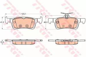 Тормозные колодки дисковые на 308