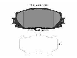 Тормозные колодки дисковые на 530, CT, Prius, Voleex