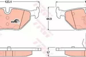 Тормозные колодки дисковые на 6, Seria 3