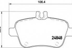 Тормозные колодки дисковые на A-Class, B-Class, CLA-Class, GLA-Class