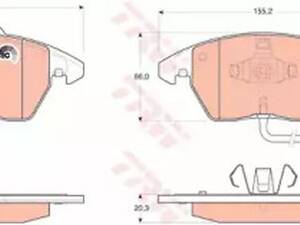 Тормозные колодки дисковые на A1, A3, Altea, Altea XL, Beetle, Caddy, Eos, Fabia, Golf, Ibiza, Jetta, Leon, Octavia, ...