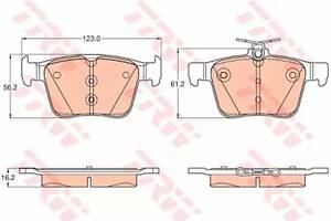 Гальмівні колодки дискові на A3, Arteon, Ateca, Golf, Kodiaq, Leon, Passat B8, Q2, Superb, TT, Tiguan, Touran