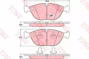 Тормозные колодки дисковые на A4, A8, C-Class, E-Class, Golf, Passat B5, S-Class, Seria 7, TT