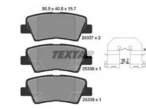 Тормозные колодки дисковые на Accent, Cadenza, Carens, Ceed, Elantra, Grandeur, I20, I30, I40, Optima, Picanto, Rio, ...