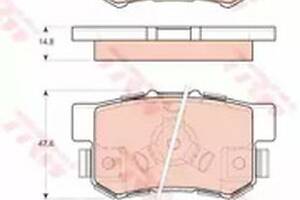 Тормозные колодки дисковые на Accord, CR-V, Civic, Crosstour, FR-V, RDX