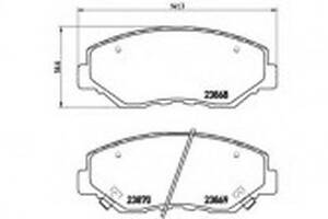 Тормозные колодки дисковые на Accord, CR-V, Civic, Element, ILX