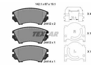 Тормозные колодки дисковые на Astra H, Astra J, Camaro, Cascada, Insignia A, Malibu, Zafira C