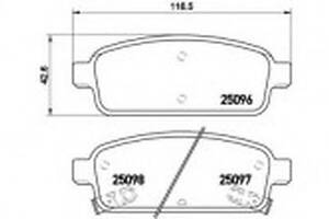 Тормозные колодки дисковые на Astra H, Astra J, Cascada, Cruze, Mokka, Orlando, Tracker, Volt, Zafira C