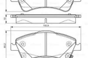 Тормозные колодки дисковые на Auris, Avensis, Corolla, Verso