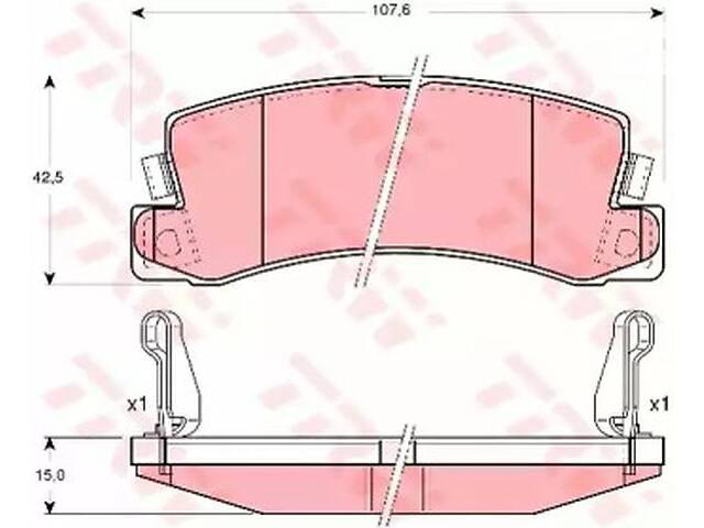 Тормозные колодки дисковые на Avensis, Camry, Carina