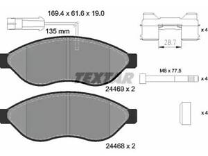 Гальмівні колодки на Boxer, Ducato, Jumper