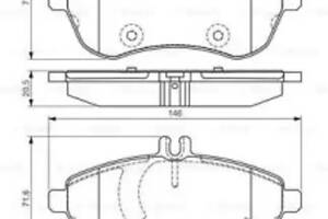 Тормозные колодки дисковые на C-Class, E-Class