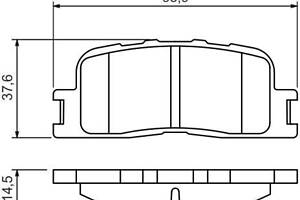 Гальмівні колодки на Camry, Elara