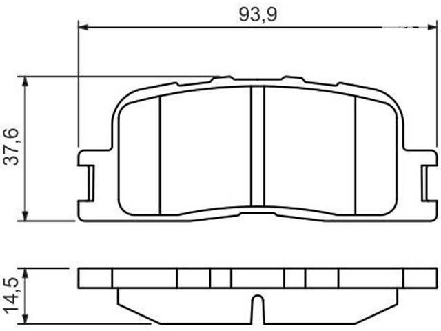 Гальмівні колодки на Camry, Elara