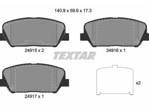 Тормозные колодки дисковые на Ceed, Cerato, Genesis, Grandeur, I30, Optima, Veloster