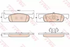 Тормозные колодки дисковые на Clio, Forfour, Fortwo, Logan, Sandero