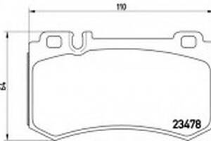 Колодки гальмові дискові на CLS-Class, E-Class, S-Class, SL-Class