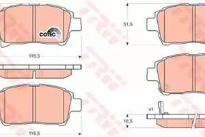 Гальмівні колодки на Corolla, Yaris