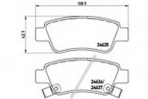 Тормозные колодки дисковые на CR-V