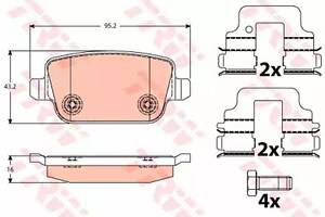 Тормозные колодки дисковые на Focus, Galaxy, Kuga, Mondeo, S-MAX, S80, V70, XC70