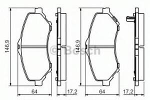 Тормозные колодки дисковые на Freemont, Grand Caravan, Grand Voyager, Journey, Liberty, Nitro, Wrangler