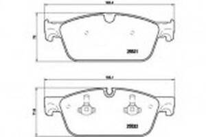 Колодки гальмові дискові на GL-Class, GLE-Class, ML-Class