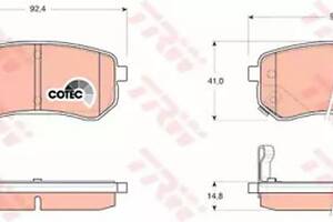 Тормозные колодки дисковые на I10, Picanto