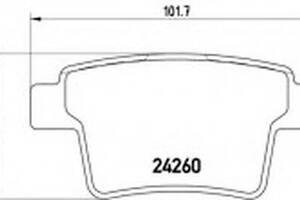 Тормозные колодки дисковые на M6, Mondeo, S6, X-Type