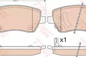 Тормозные колодки дисковые на Micra, Note