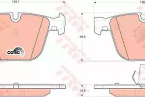 Тормозные колодки дисковые на Seria 1, Seria 3, Seria 5, Seria 6, Seria 7, X5, X6