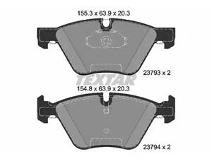 Тормозные колодки дисковые на Seria 5, X1