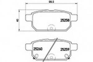 Тормозные колодки дисковые на SX4, Swift, Vitara