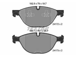 Тормозные колодки дисковые на X5, X6