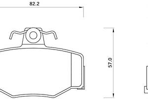 Тормозные колодки дисковые NISSAN ALMERA (N16) 1990-2006 г.