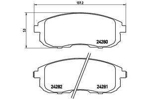 Тормозные колодки дисковые NISSAN CUBE (Z12) 2006-2014 г.