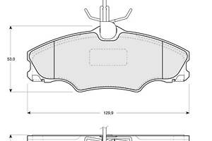 Тормозные колодки дисковые PEUGEOT 406 (8E/F) 1995-2005 г.