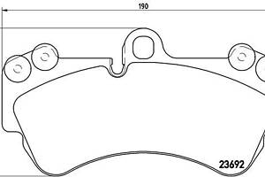 Тормозные колодки дисковые PORSCHE CAYENNE (9PA) 1989-2013 г.