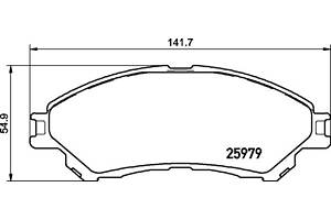 Тормозные колодки дисковые SUZUKI CIAZ / SUZUKI S-CROSS 2013- г.